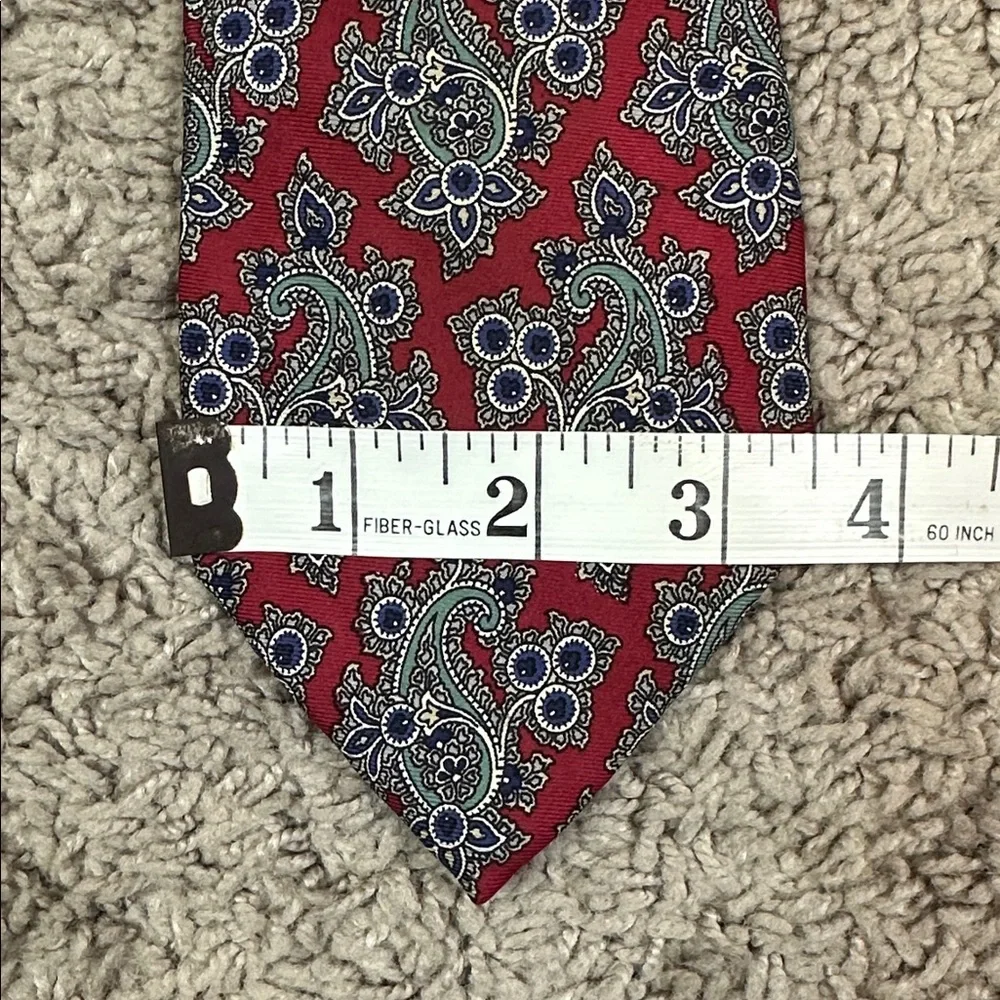 Vintage Christian Dior Men’s Paisley Silk Tie Made In USA